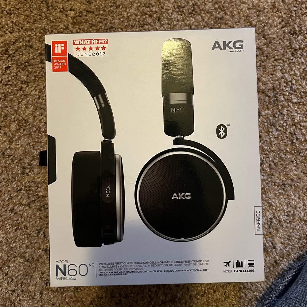 AKG N60 series 7 wireless noice cancelling headphones